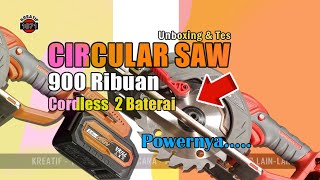 Circular saw cordless 900ribuan [upl. by Anayek173]