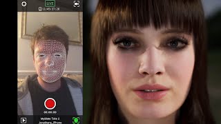 Metahuman Live Link Face Test in Unreal Engine [upl. by Caddric]