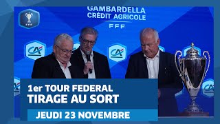 Coupe Gambardella  Tirage du 1er tour Fédéral le replay [upl. by Octavus]