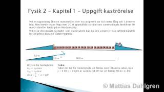 Fysik 2  Kapitel 1  Uppgift kaströrelse [upl. by Prisca]