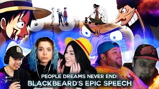 Blackbeards Epic Speech  People Dreams Never Ends  Reaction Mashup [upl. by Gnaig]