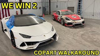 COPART WALKAROUND ENDED UP WINNING TWO NEW REBUILDS [upl. by Arabel930]