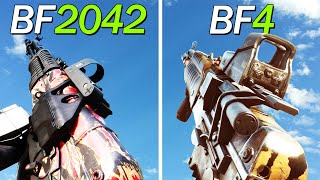 Battlefield 2042 vs Battlefield 4  Weapons Comparison [upl. by Remde]