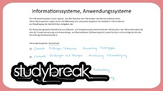 Informationssysteme Anwendungssysteme  Enterprise Transformation [upl. by Aylatan]