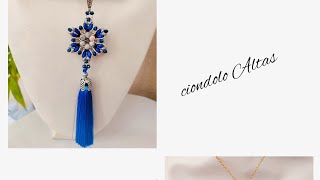 ciondolo Altas beading beadwork [upl. by Ycram]