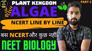 AlgaePlant KingdomNCERT class 11th Biology chapter 3Ncert line by lineNEET [upl. by Rowe]