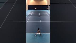 Decent rally with nice backhand to end tennis tennislife [upl. by Aldus]