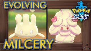 Pokémon Sword amp Shield  How to Evolve Milcery into Alcremie All 8 Forms [upl. by Acinelav]