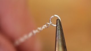 How to solder a jump ring closed WITHOUT the chain melting to the jump ring [upl. by Efar]