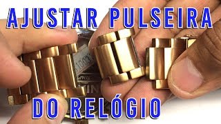 Como diminuir  ajustar Regular Pulseira do Relógio [upl. by Leuneb]