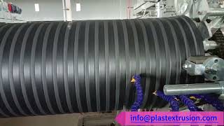 Plastic HDPE Large Diameter Hollow Wall Winding Pipe Production Line [upl. by Ellesig555]