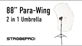 Strobepro 88 Inch ParaWing Umbrella [upl. by Elenahc]