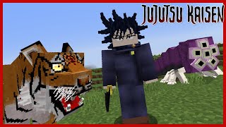 NEW DOMAIN EXPANSION INVASION COMPLETE TEN CURSES amp MORE Minecraft Jujutsu Kaisen Mod Review [upl. by Nerita516]