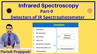 Infrared Spectroscopy Part 9 Detectors used in IR spectrophotometer [upl. by Nalor25]