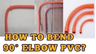 HOW TO BEND 90° ELBOW PVC PIPE [upl. by Cairns]