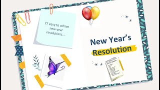 77 New Years resolution ideas for a Healthy Happy Life [upl. by Sreip]