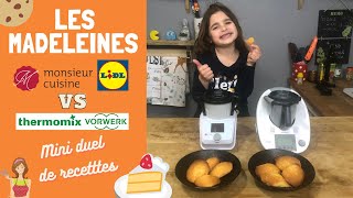 MINI DUEL DE RECETTES  MADELEINES Mini Monsieur Cuisine LIDL Vs Mini Thermomix par SandCookampLook [upl. by Batsheva]