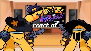 Character React ot Friday night vs yellow Impostor sheriff [upl. by Walliw]