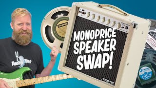 Monoprice Speaker Swap  Can the 250 tube amp sound better with a different speaker [upl. by Gav]