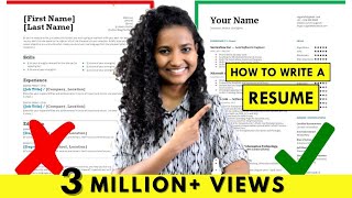 How to Write a Resume  For Freshers amp Experienced People StepbyStep Tutorial [upl. by Aranahs]