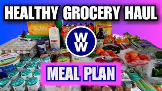 ✨HEALTHY✨WW WEEKLY GROCERY HAUL🛒 PLUS Weight Watchers Meal Plan for the Week  WW POINTS INCLUDED [upl. by Narbig]