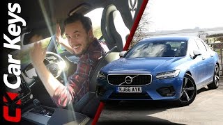 2017 Volvo S90 Review – Is it better than the BMW 5 Series– Car Keys [upl. by Eikkin649]