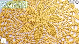 Mantel carpeta tejido a crochet PARTE I [upl. by Leary104]