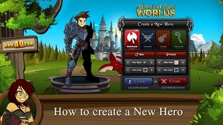 Beleens tutorial How to create a new hero in AdventureQuest Worlds [upl. by Borg385]