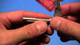 Tool and EDC Review Swiss Tech Utilikey 6in1 Keychain multitool [upl. by Enoitna]