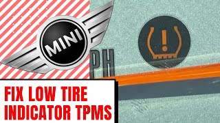 Fixing Tire Pressure Monitor System Warning light TPMS on a Mini Cooper [upl. by Ecirtaemed869]