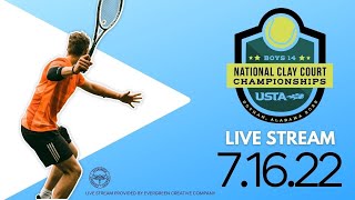 USTA Boys 14 National Clay Court Championships Day 7 [upl. by Ariat]