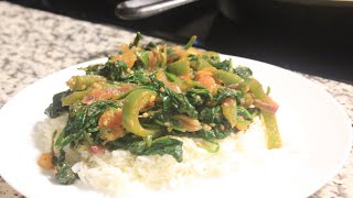 How to make Sautéed Baby Kale and Spinach  Vegan recipe [upl. by Anyrak621]