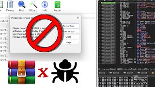 How to REMOVE WinRAR LICENSE POPUP by YOURSELF using x64dbg [upl. by Arvin324]