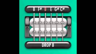 Perfect Guitar Tuner Drop B  B F B E G C [upl. by Nevar]