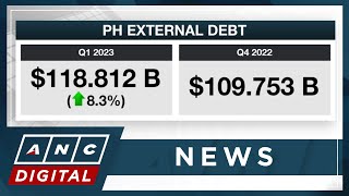 PH external debt hits record 1188B for Q1 2023  ANC [upl. by Rovner111]