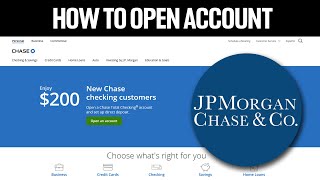 How To Open Chase Account Checking amp Savings Account Online [upl. by Eadith616]