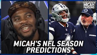 Micah Parsons Predicts Every NFL Division Winner Picks Most Underrated NFL Stars  The Edge S2E2 [upl. by Aicenaj]