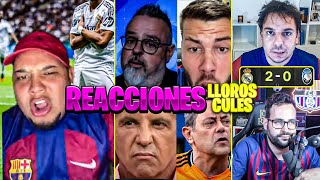 LAS MEJORES REACCIONES CULES Y ANTIS AL TITULO DEL REAL MADRID VS ATALANTA 😂 DICEN quotTENGO MIEDOquot [upl. by Lothair]