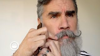 Handlebar Mustache with Loose Curl Tutorial  Greg Berzinsky [upl. by Anilejna]