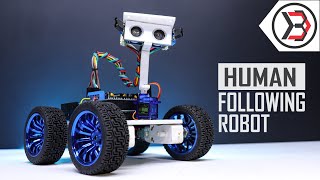 How To Make Arduino Human Following Robot [upl. by Aleinad]