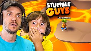 O CHÃO É LAVA NO STUMBLE GUYS  Brancoala Games [upl. by Teraj239]