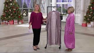 Carole Hochman Stretch Velour Full Zip Lounge Robe on QVC [upl. by Adnuahs]