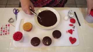 Decorate Heart Love Cupcakes in Minutes [upl. by Eisenberg292]