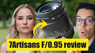 7artisans 35mm F095 lens review cheap bokeh for crop sensor MILC cameras [upl. by Ralat]