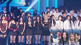 Idol reaction AESPA ITZY NMIXX speech MBC Gayo Daejejeon 2023 ending stage [upl. by Butcher626]