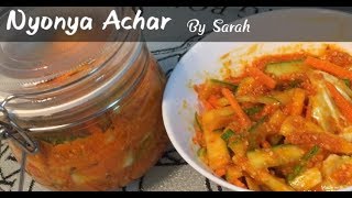 Nyonya Achar Recipe  How to make nyonya Achar [upl. by Anihsat]