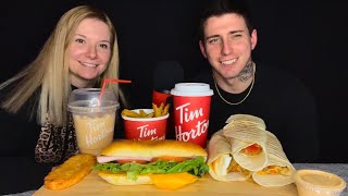 ASMR TIM HORTONS MUKBANG [upl. by Adnilreh894]