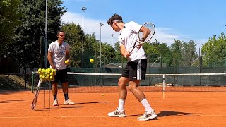 Allenamento di Tennis 🎾 le Basi del ROVESCIO [upl. by Tran]