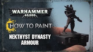 How to Paint Nekthyst Dynasty Armour [upl. by Bonn]