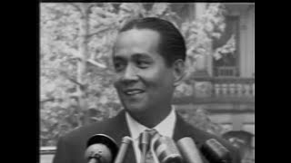 VP Diosdado Macapagal Speaks to Foreign Press in Washington DC visit 1960 [upl. by Birgit]